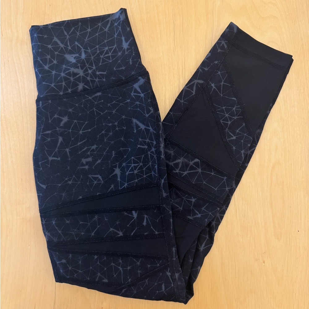Lululemon Wunder Under Tech Mesh Leggings